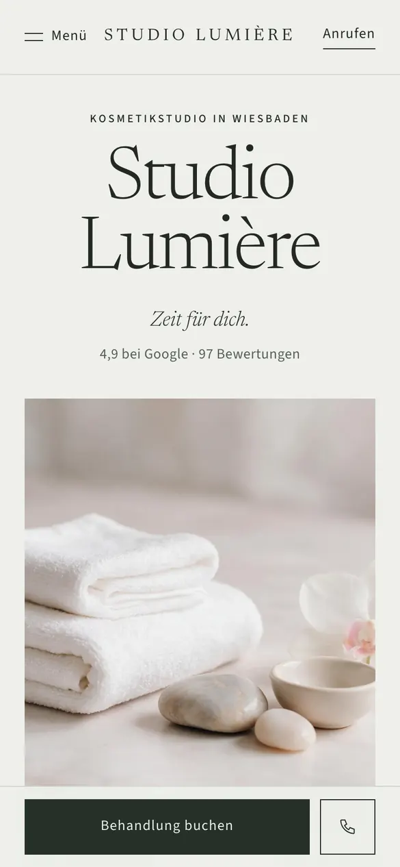 Studio Lumière auf dem Handy